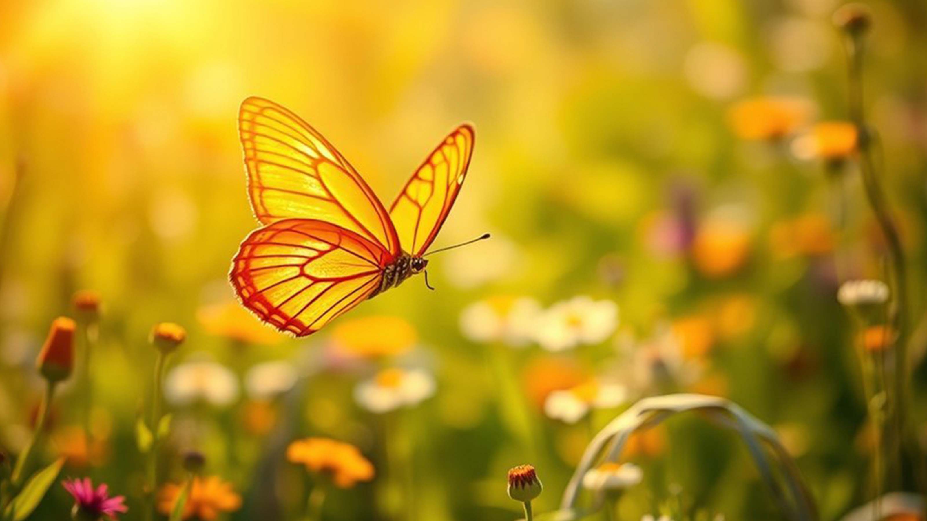 Creativity with Butterfly in garden
