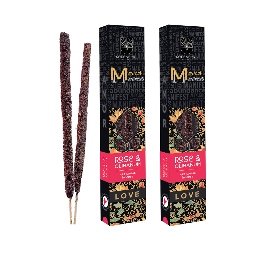 Love Rose & Olibanum Magical Manifest Incense