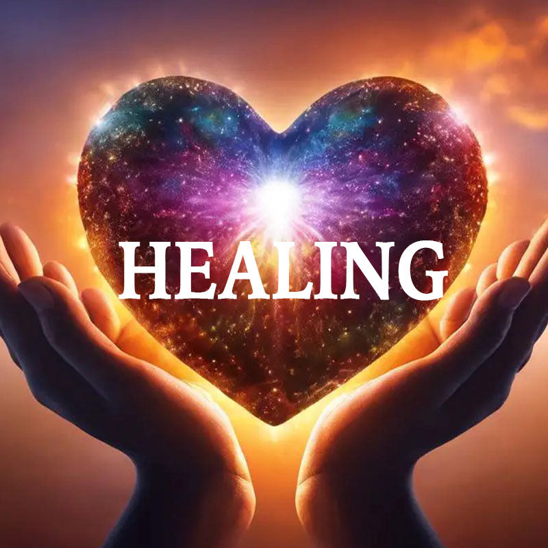 Hands holding heart with sun ray
