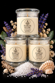 Earth Glow Lotion Candle Caribbean Sea Salt