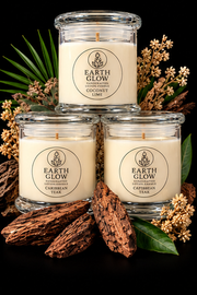 Earth Glow Lotion Candle Caribbean Teak