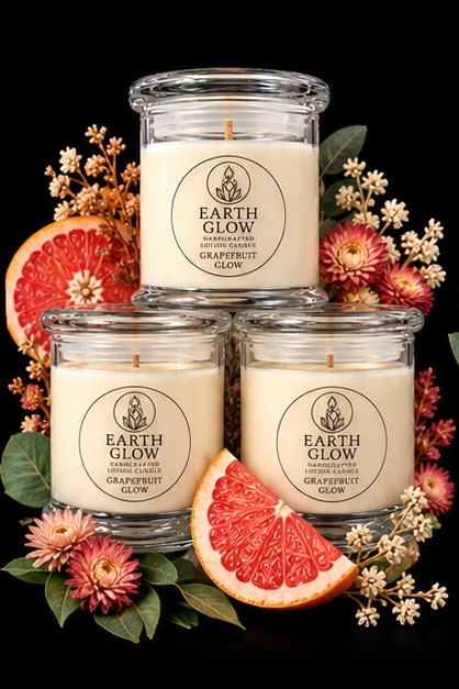 Earth Glow Lotion Candle Grapefruit Glow