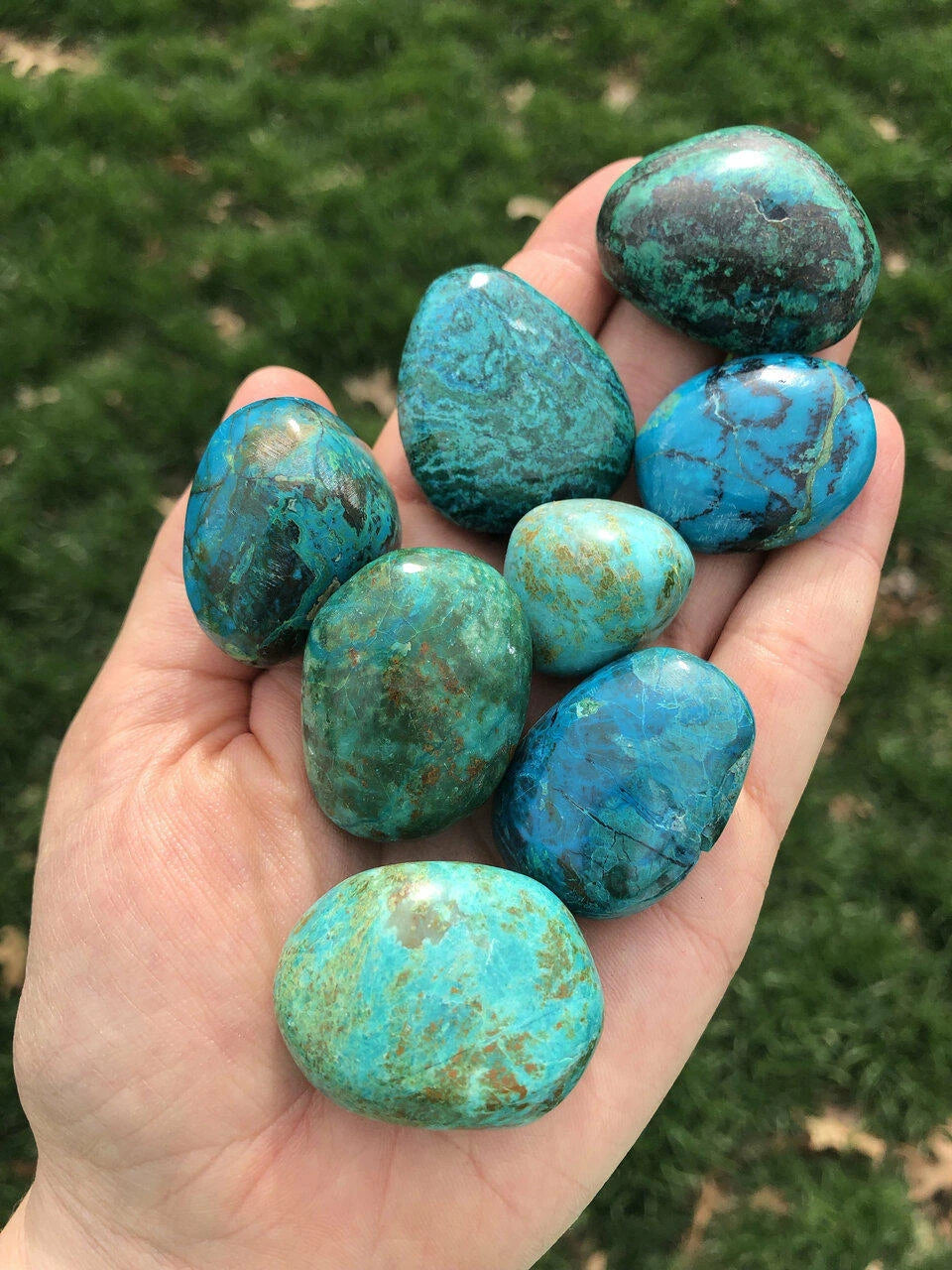 Chrysocolla tumble