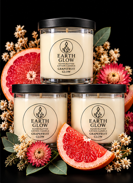 Earth Glow Lotion Candle Grapefruit Glow