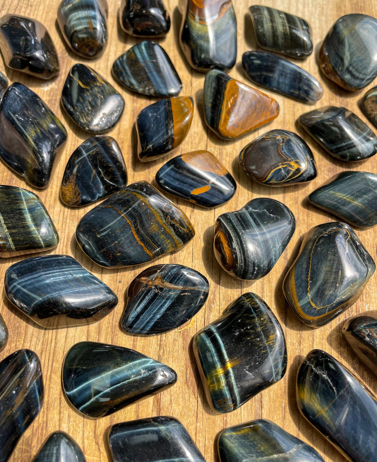 Blue Tiger’s Eye Tumbles 20-30 mm