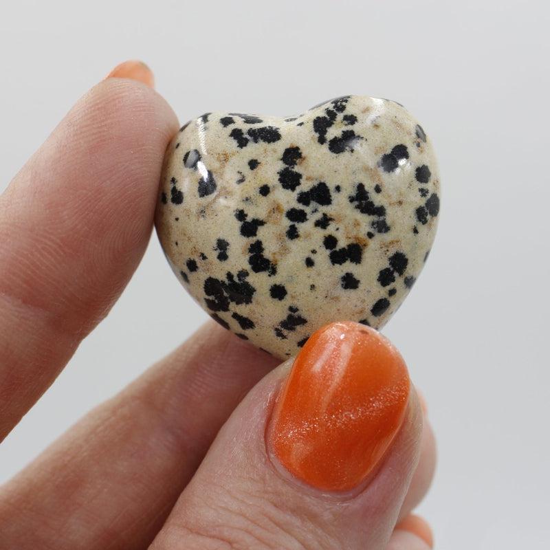 Dalmatian Jasper Hearts