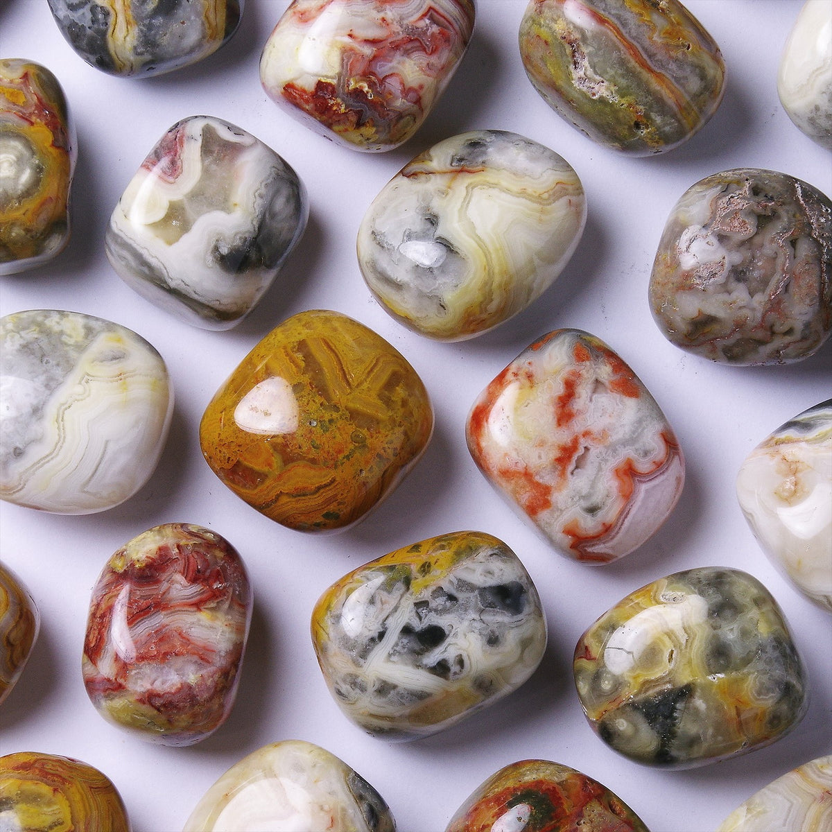 Crazy Lace Agate Tumbles